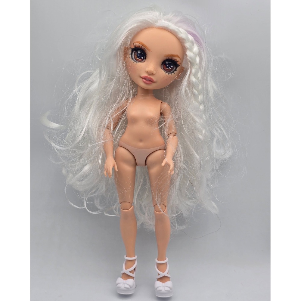 Rainbow High Color & Create Brown Eyes Watercolor Fashion Doll Toy Nude w/ Shoes